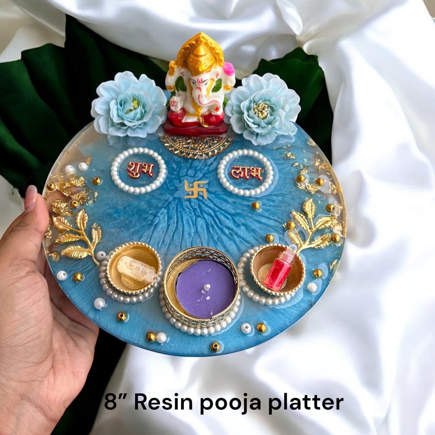 π Customized Resin Rakhi Hamper β Spiritually Rich & Thoughtfully Curated