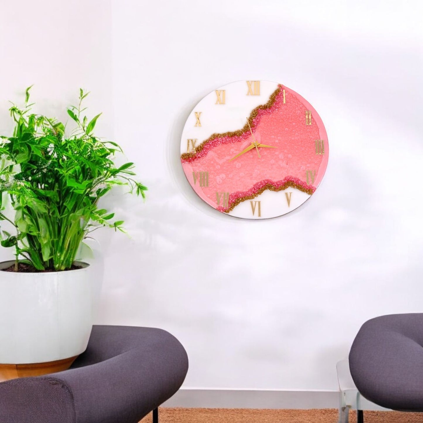 Blush Aura Clock