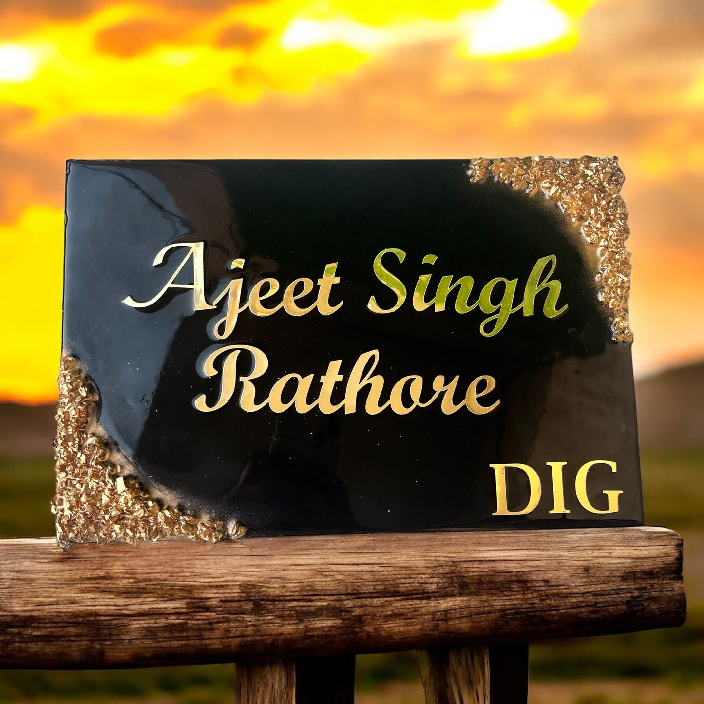 ❤️ Resin Name Plate – Distinctive Elegance for Your Sweet Home