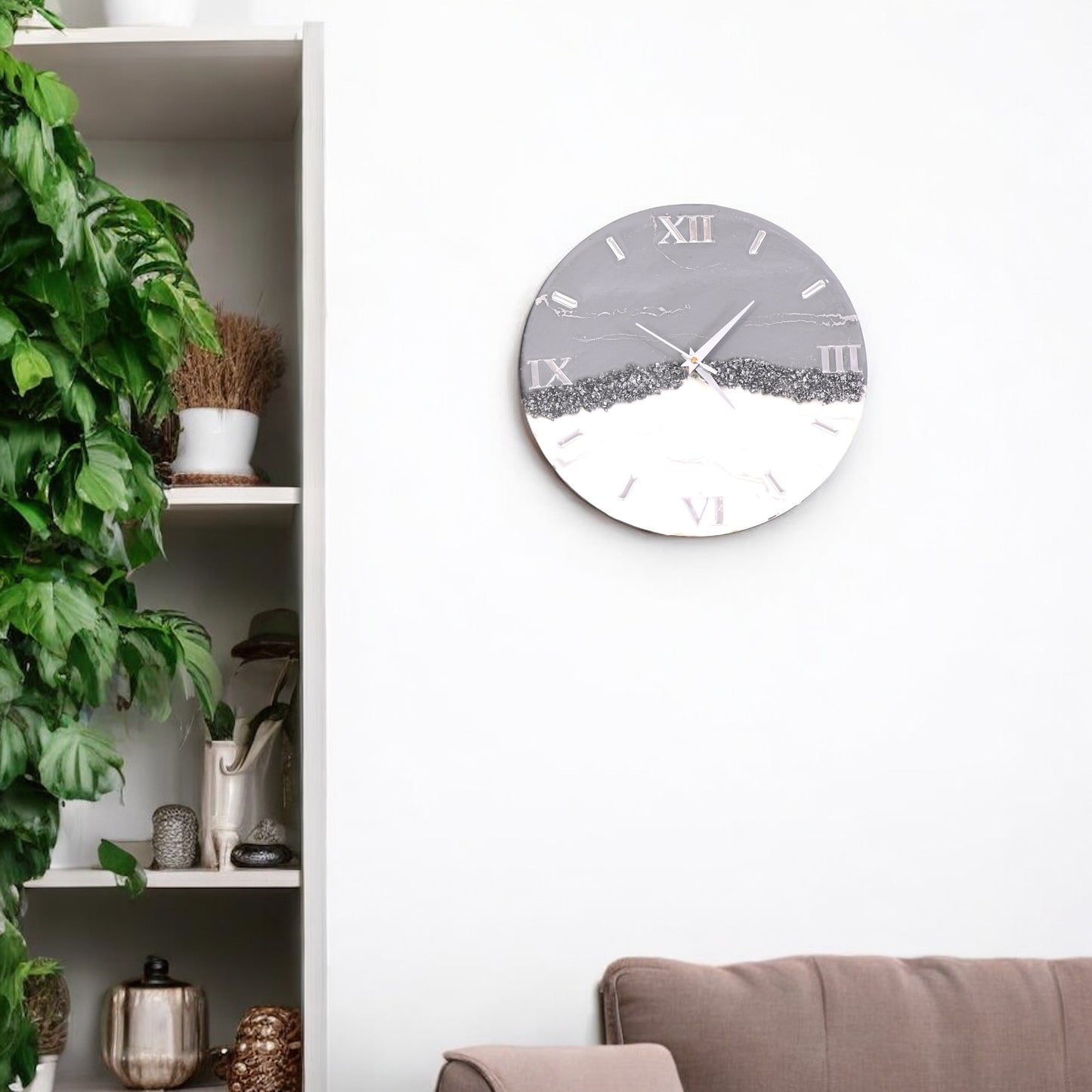 Monochrome Majesty Clock