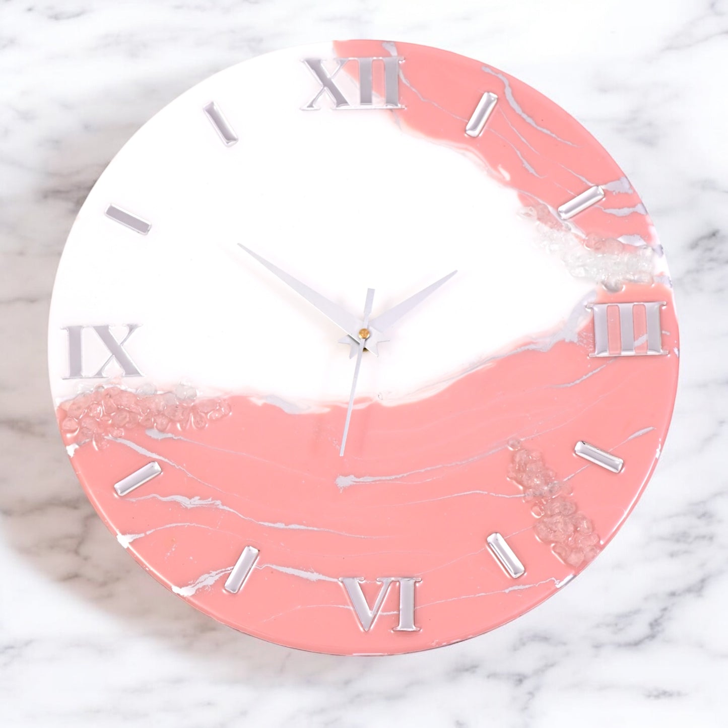 Blush Wave Clock