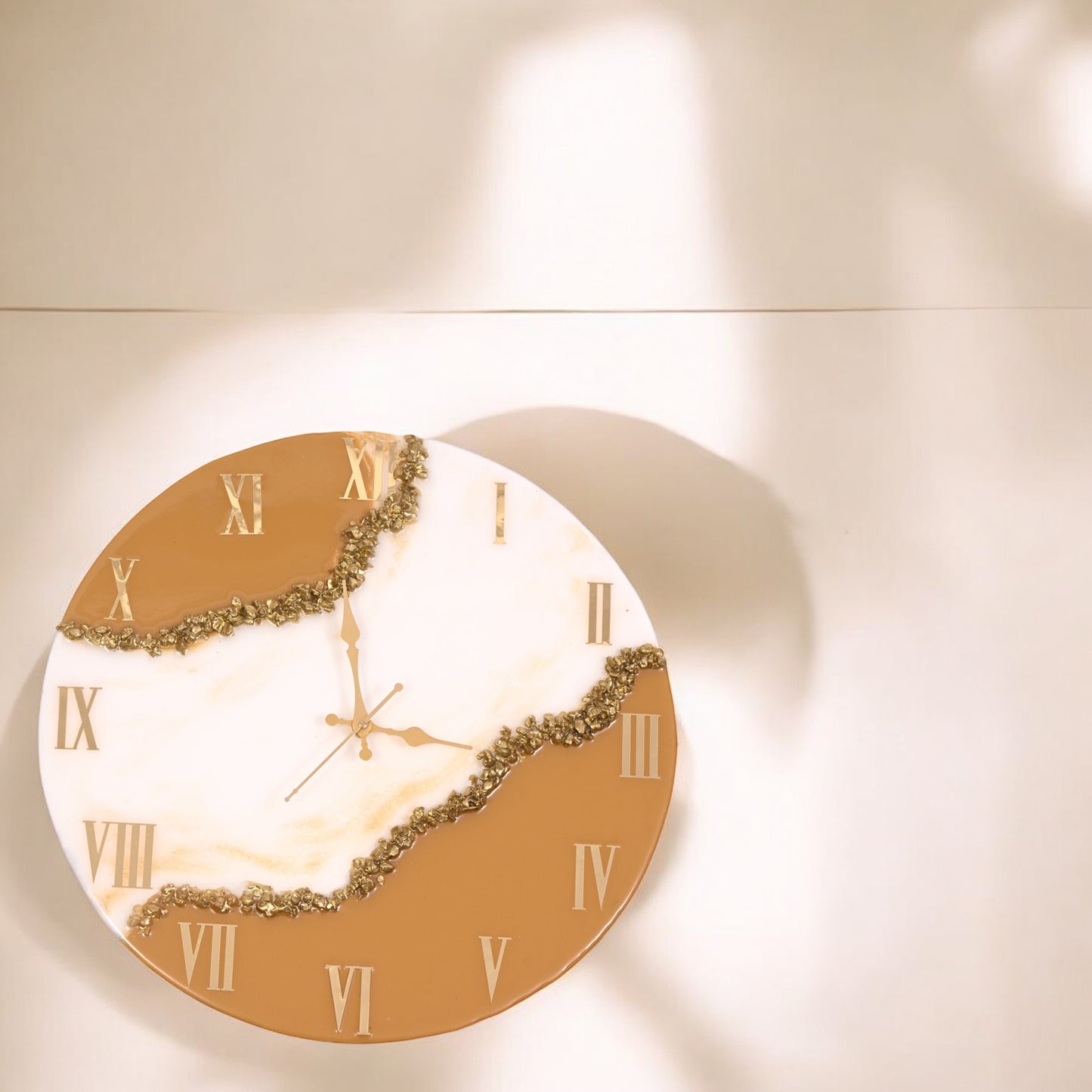 Earthstone Bronze Resin Wall Clock – Where Art Meets Time
