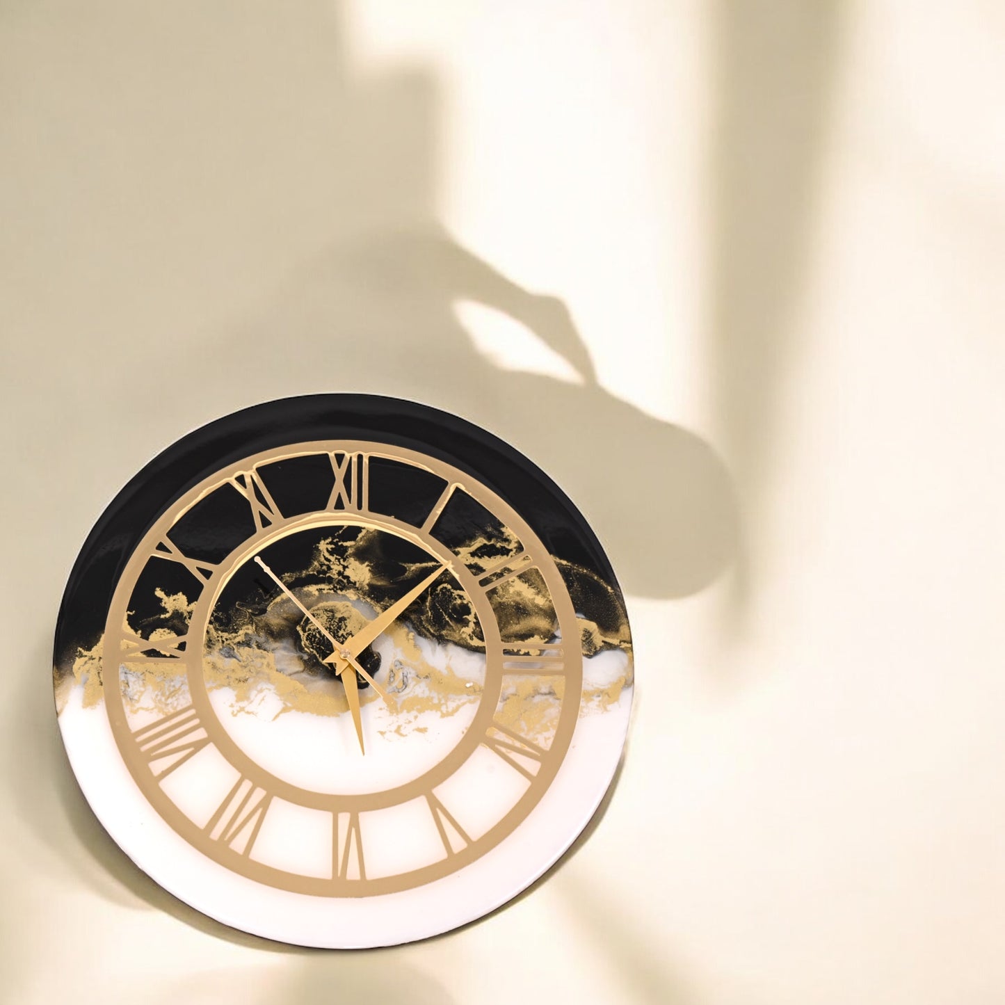 Midnight Marble Clock