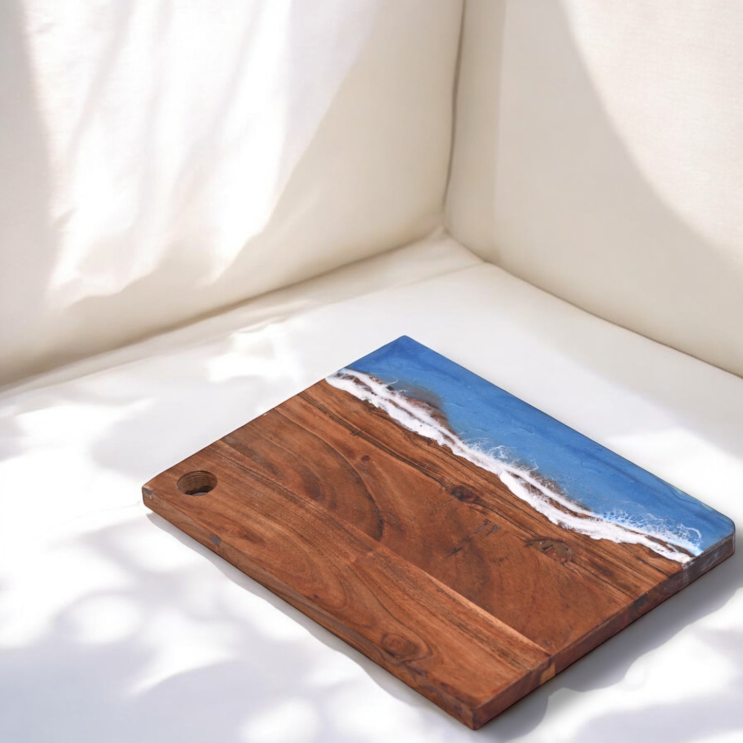 π Handcrafted Resin Chopping Board β Ocean Wave Edition