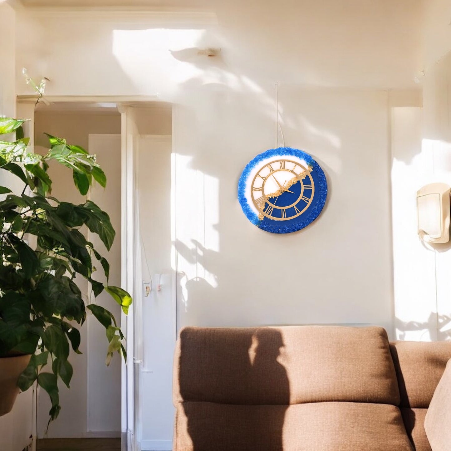 Blue Crest Clock