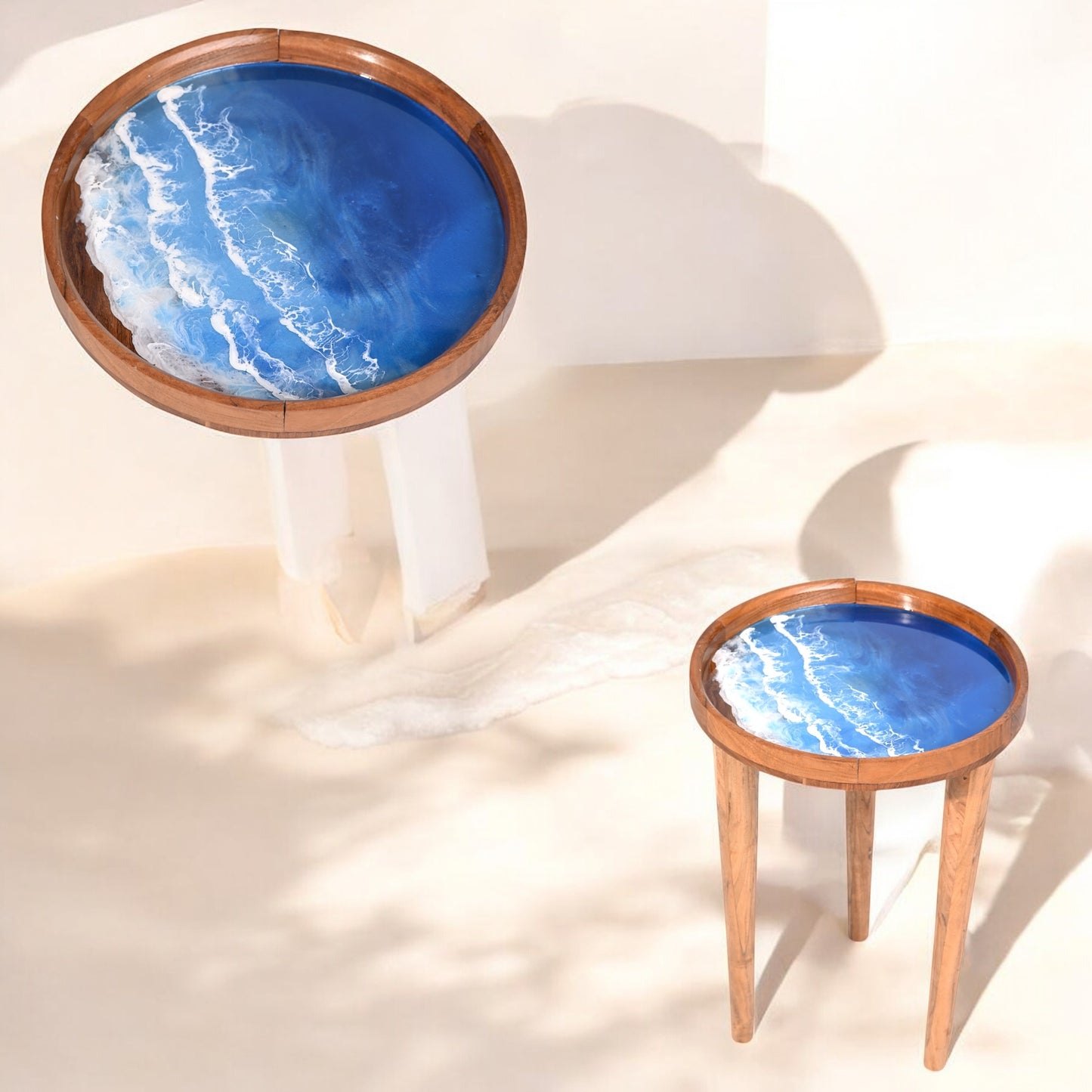 HandArted Sea Beach Resin Coffee Table