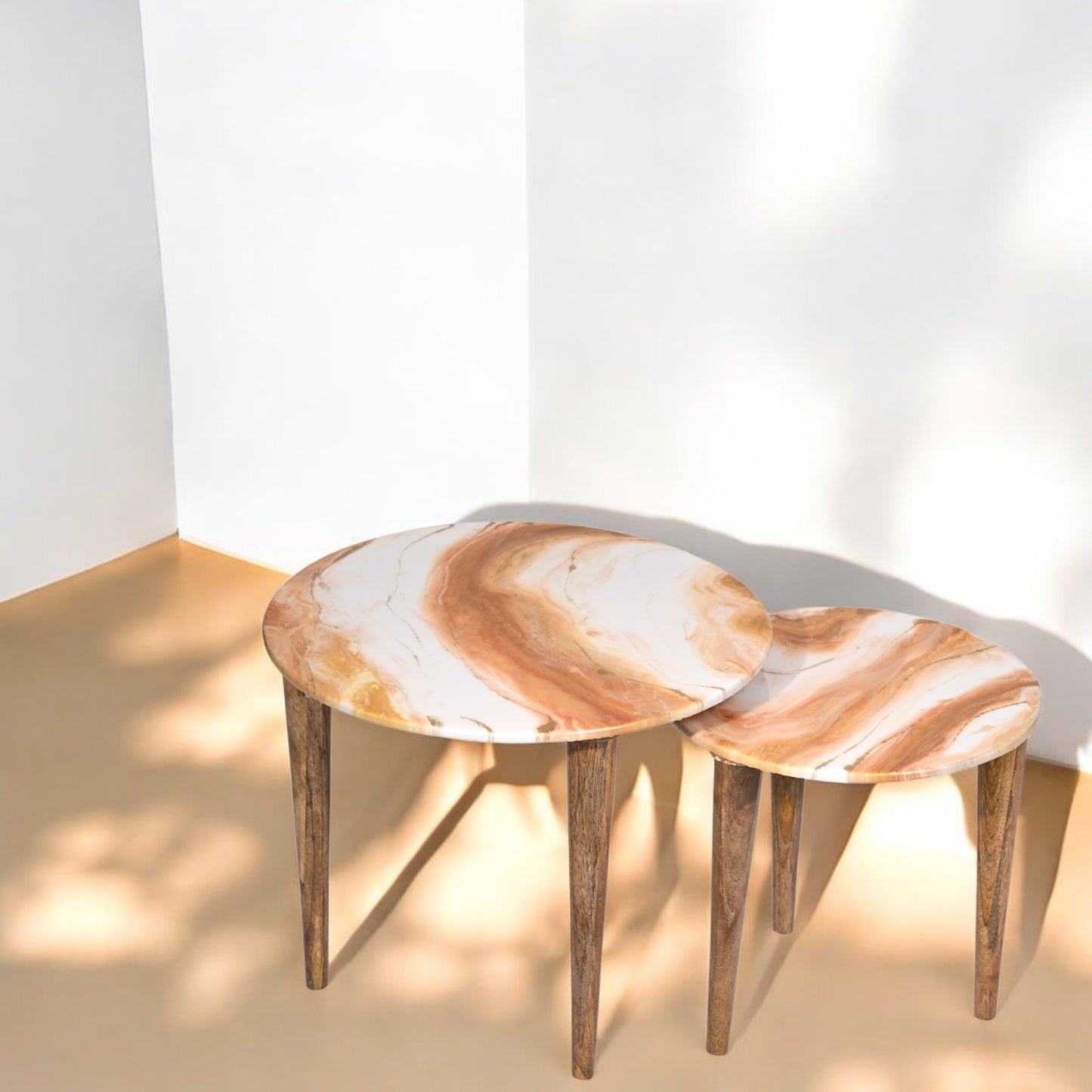 HandArted Stone Art Resin Coffee Table