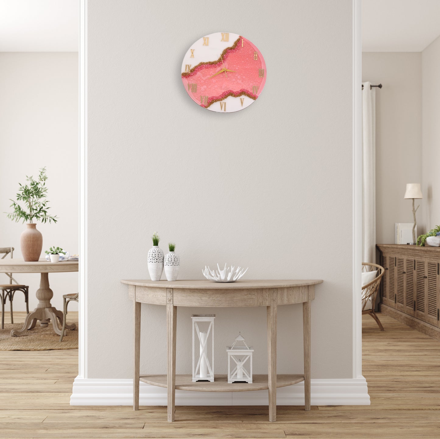 Blush Aura Clock