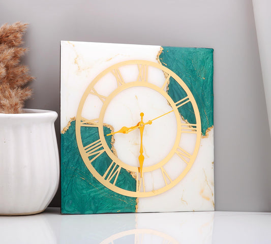 Emerald Dusk Clock