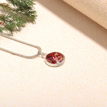 Rose petal preserved Resin pendent