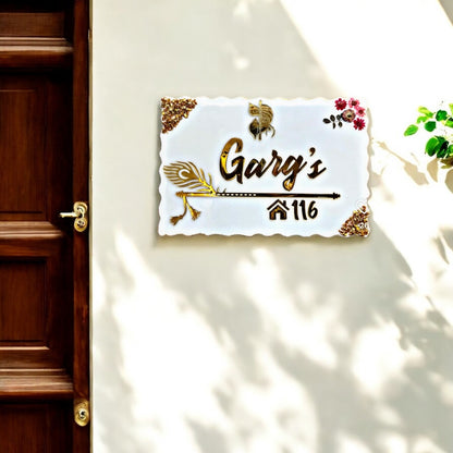 ❤️ Resin Name Plate – Artistic Charm for Your Sweet Home