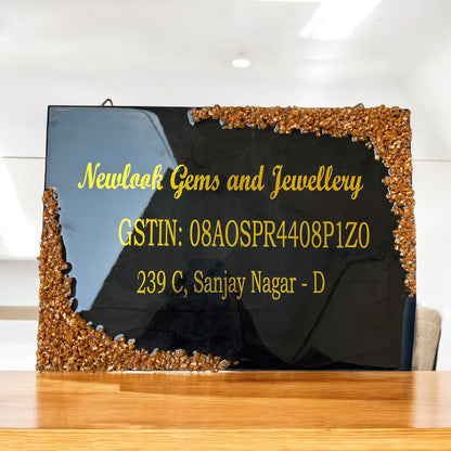 ❤️ Resin Signboard – Bold Sophistication for Your Business/Home