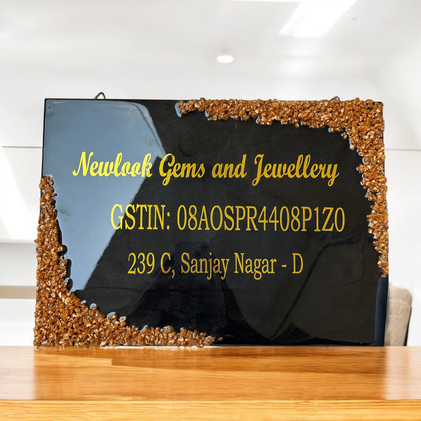 ❤️ Resin Signboard – Bold Sophistication for Your Business/Home