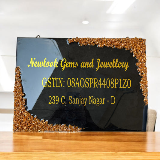 ❤️ Resin Signboard – Bold Sophistication for Your Business/Home