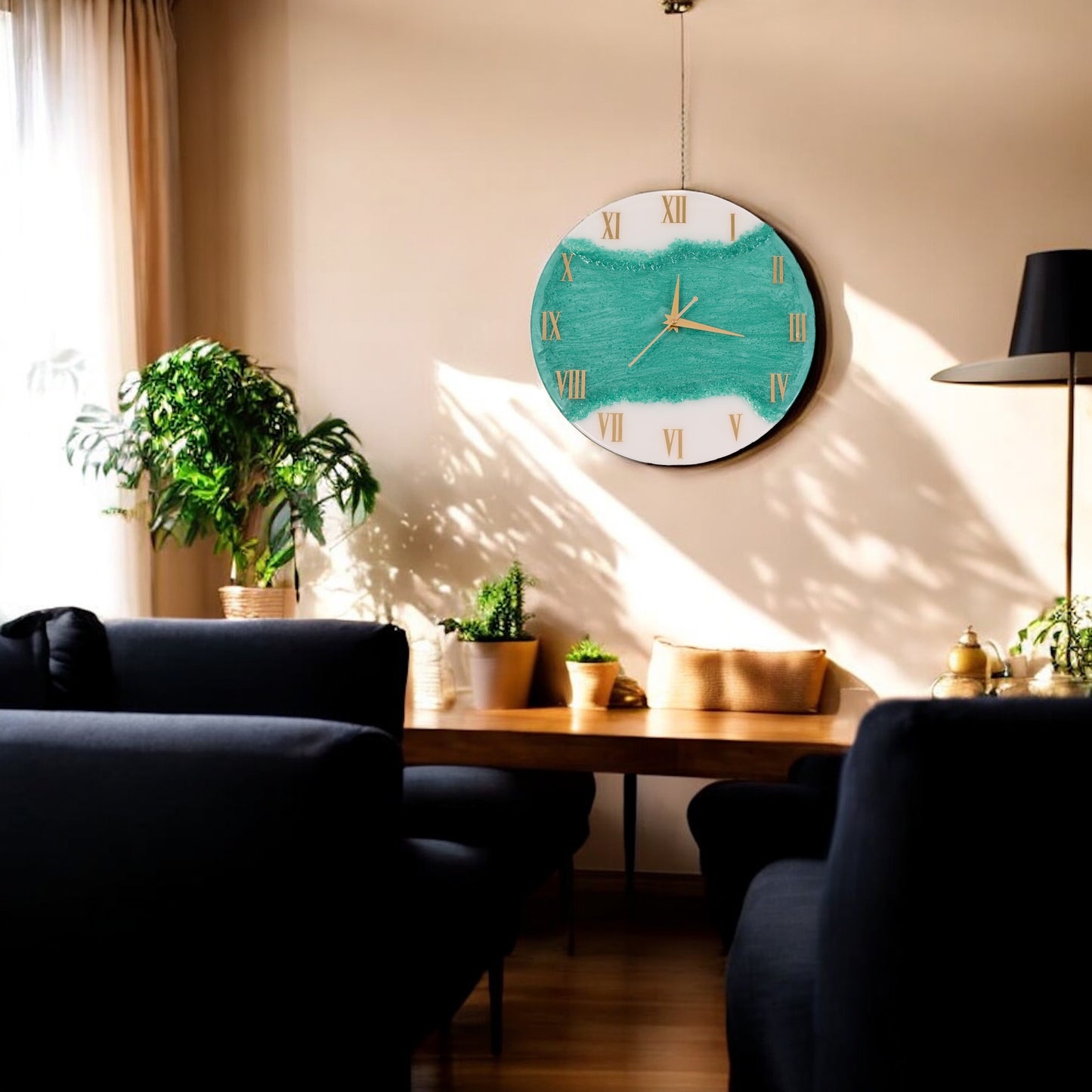 Elevate Your Space with HandArted Resin Wall Clock – Where Art Meets Time