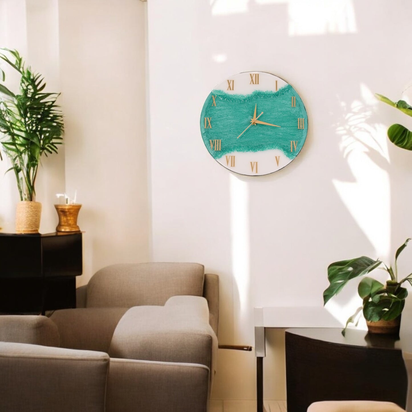 Elevate Your Space with HandArted Resin Wall Clock – Where Art Meets Time