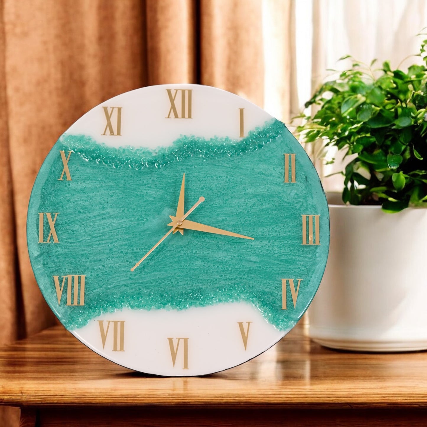 Elevate Your Space with HandArted Resin Wall Clock – Where Art Meets Time