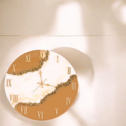 Earthstone Bronze Resin Wall Clock – Where Art Meets Time