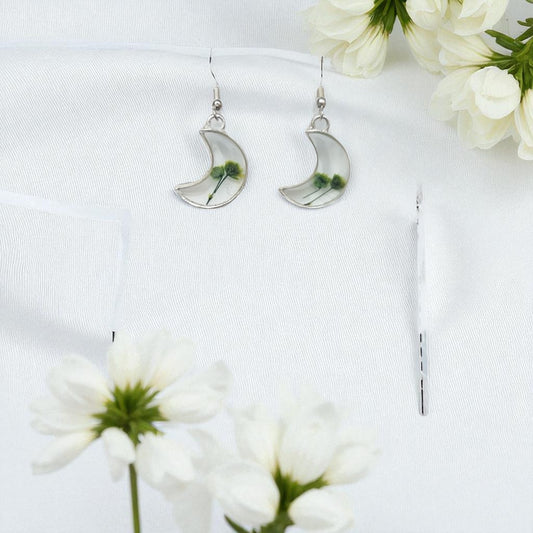 Verdant Crescent Earrings