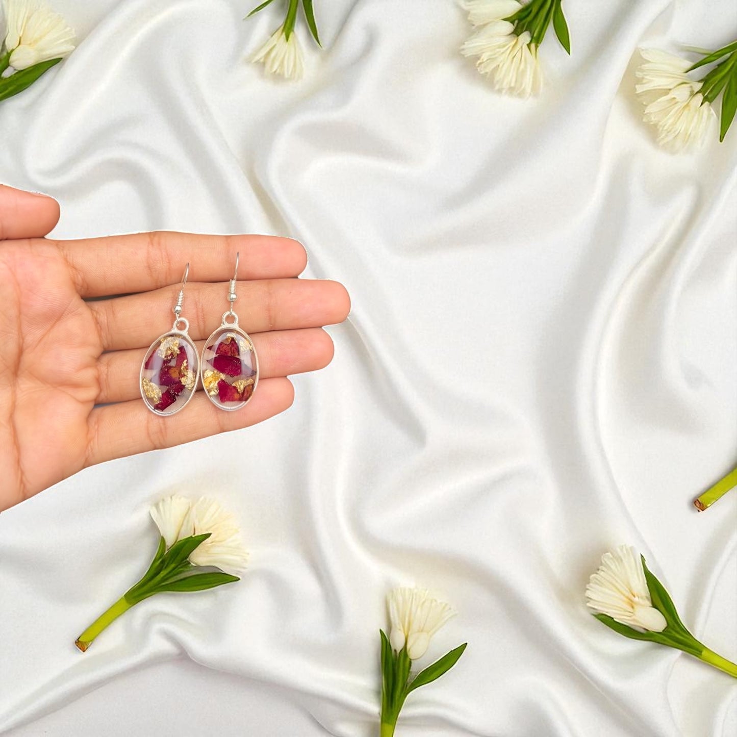 Crimson Drop Earrings